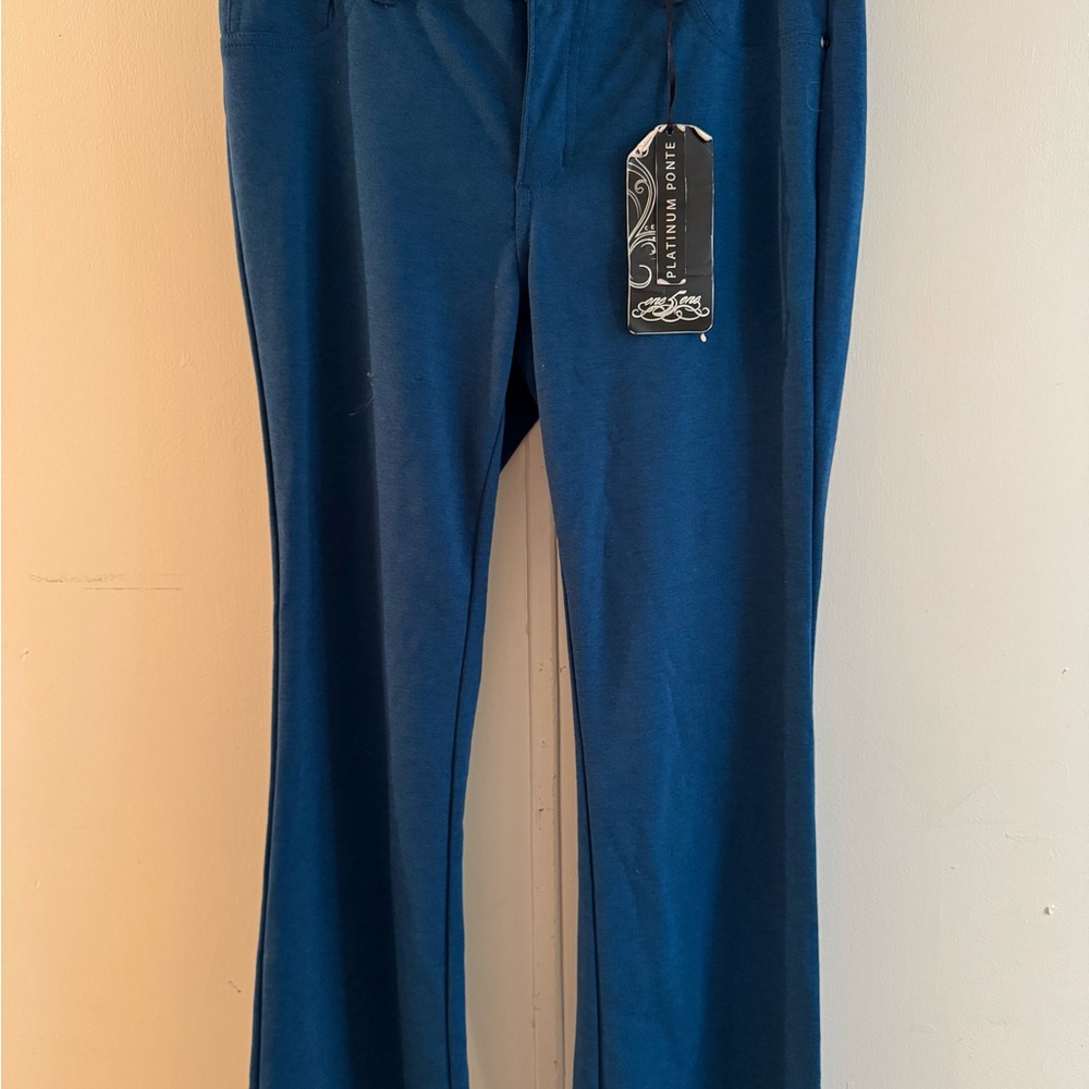 Blue Casual Pants